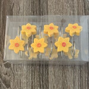 Floral Shower Curtain Hooks